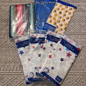 7 NEW TABLECLOTHS